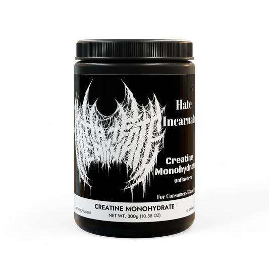 Hate Incarnate Creatine Monohydrate Supplement (300g, 10.58oz)