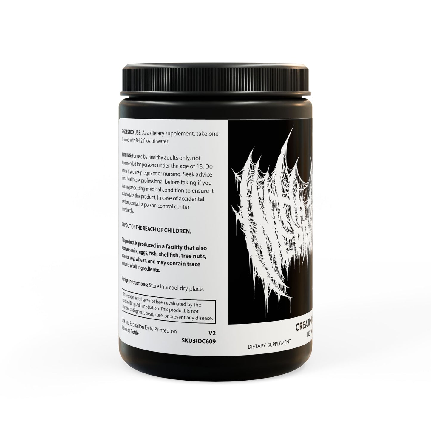 Hate Incarnate Creatine Monohydrate Supplement (300g, 10.58oz)