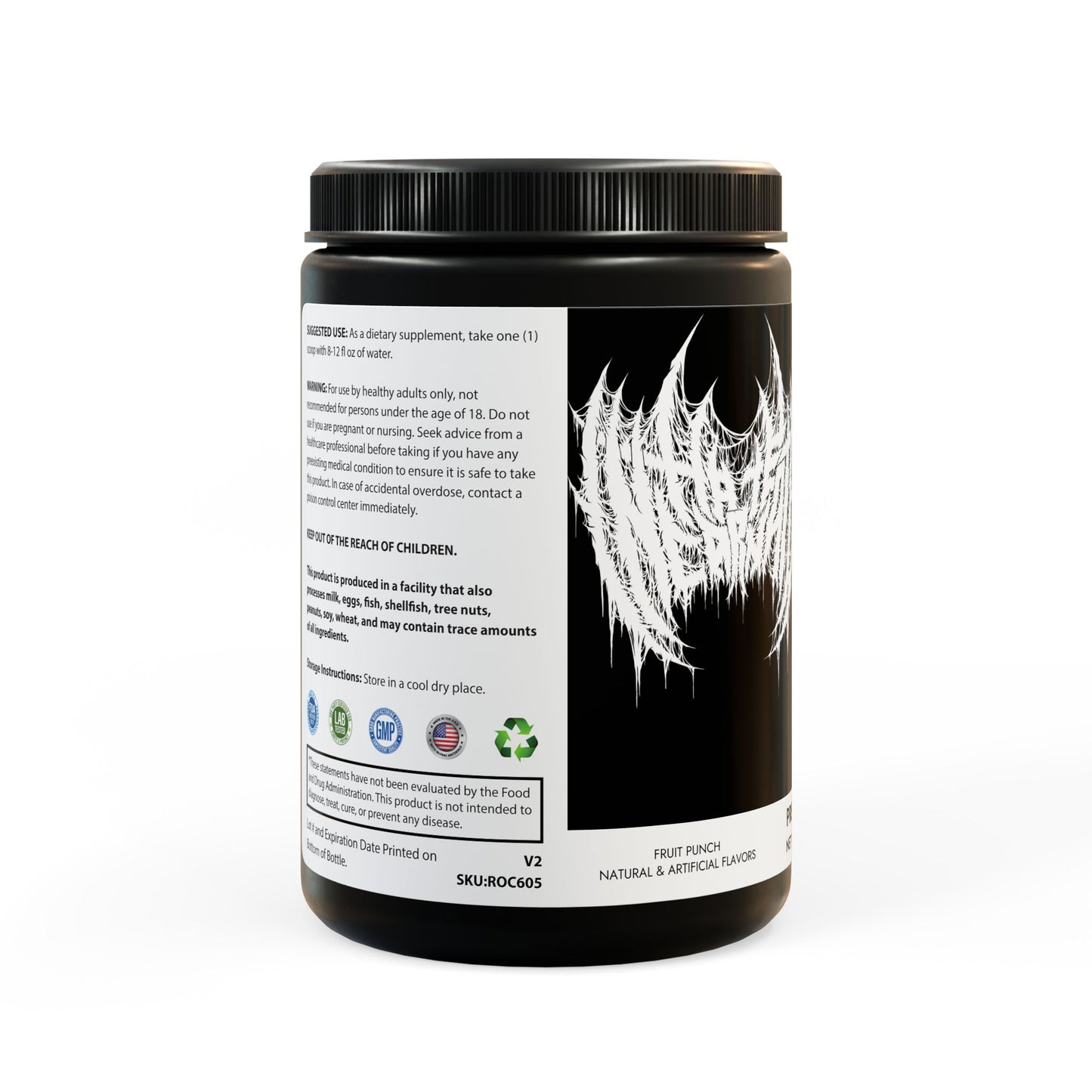 Hate Incarnate FUCKING FUCKED UP Fruit Punch ENERGY BLITZ Pre-Workout Supplement, Fruit Punch (204g, 7.1oz)