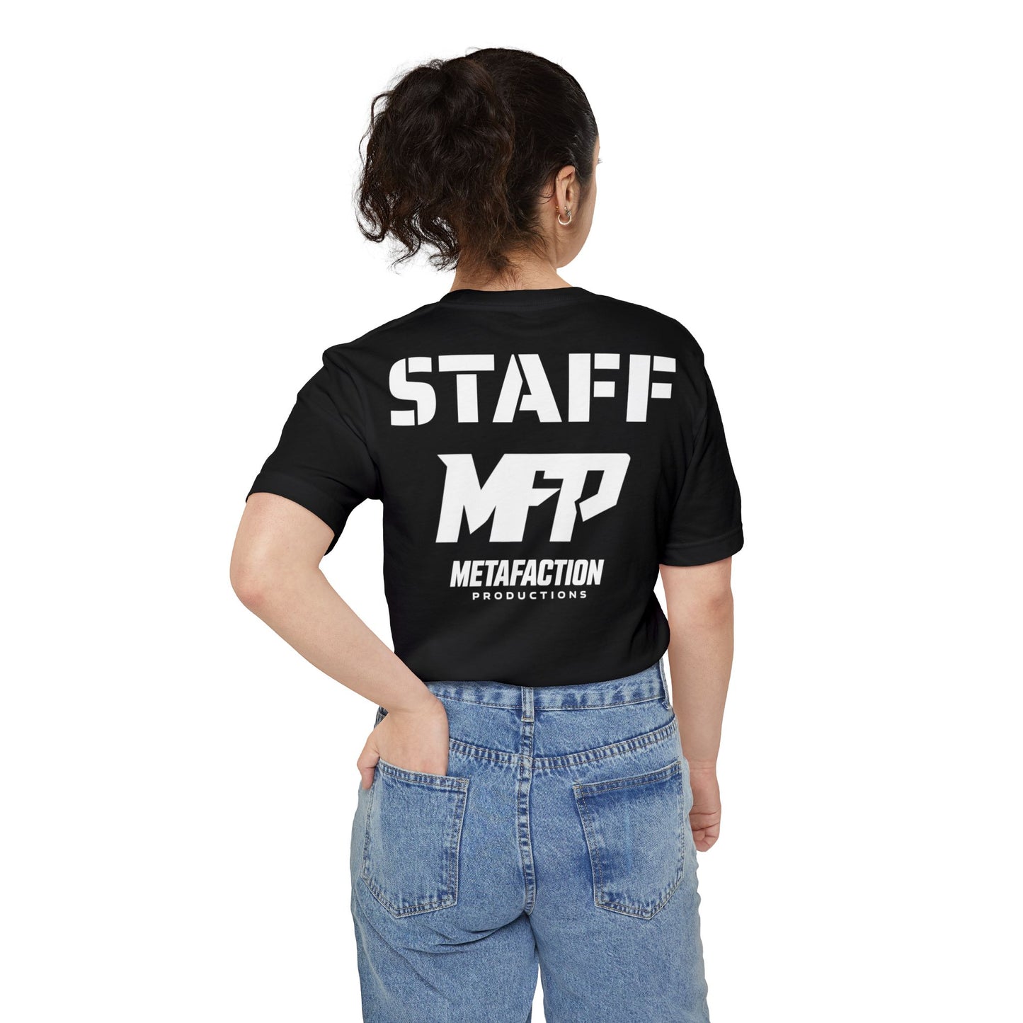 MetaFaction Productions Staff Unisex Staff Pocket T-Shirt